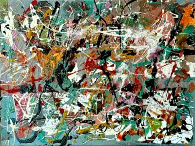 Tony Evans Art Work. #3 Hot Mouth. 2025. Metal 22 x 18. Not For Sale.