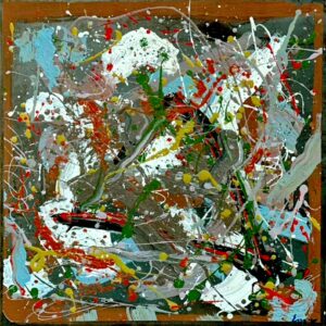 Tony Evans Art Work. #6 Strut. 2025. Metal 24 x 24. For Sale. $750