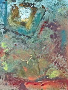 Tony Evans Art Work. #29 Silver. 2025. Canvas. 20 x 30.