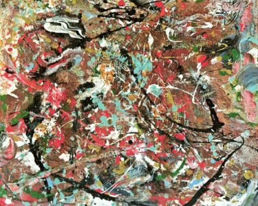 Tony Evans Art Work. #8 The Race. 2025. Metal 24 x 24. For Sale. $750