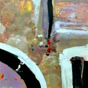 Tony Evans art work. Untitled 1. 2025. Metal 48 x 48. For Sale. $2300